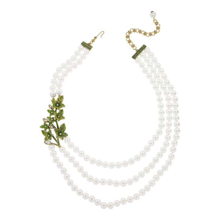 HEIDI DAUS®"Legend of Love" Beaded Crystal Floral Necklace HEIDI DAUS®