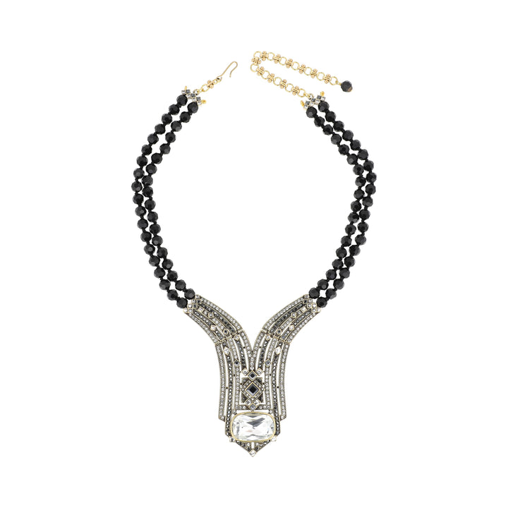 HEIDI DAUS® "High Style" Beaded Crystal Art Deco Necklace