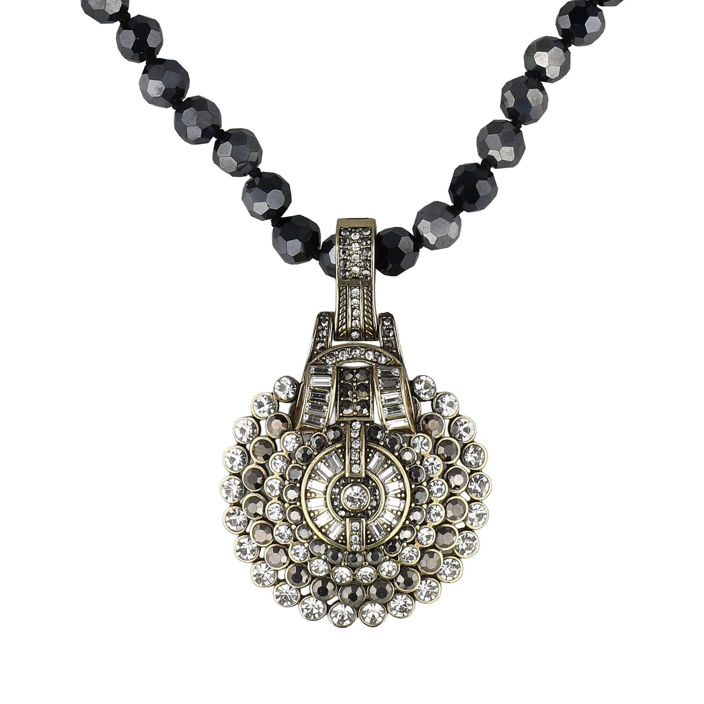 HEIDI DAUS® "Guilty Pleasure" Crystal Art Deco Enhancer Necklace