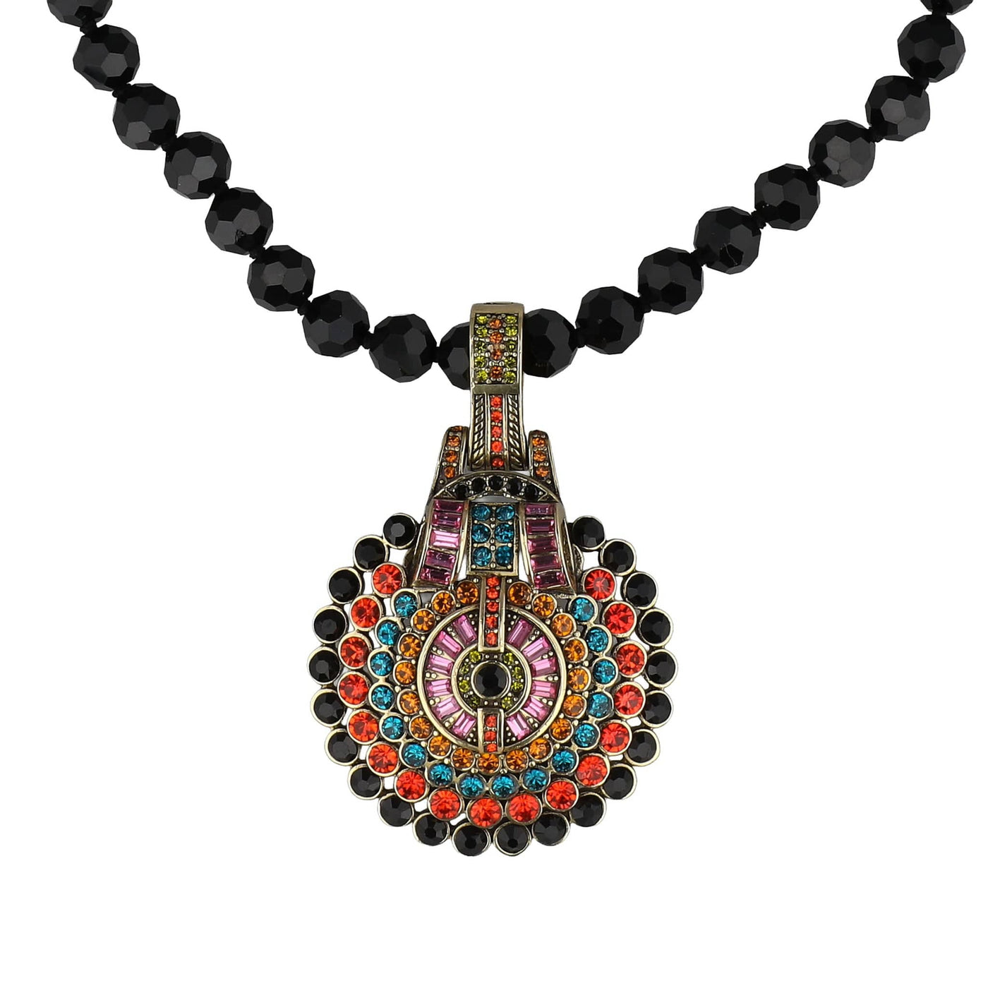 HEIDI DAUS® "Guilty Pleasure" Crystal Art Deco Enhancer Necklace