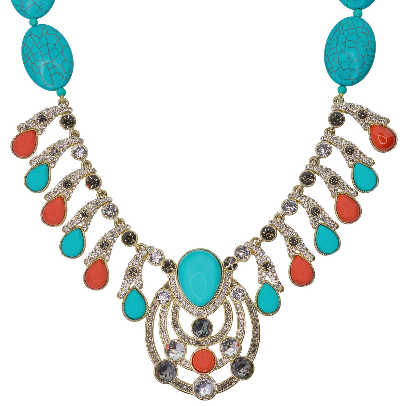 Heidi Daus®"Taos Chic" Beaded Crystal Statement Necklace