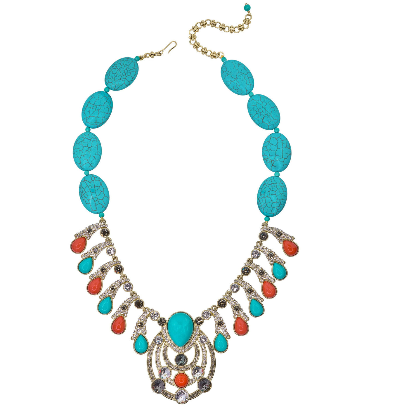 Heidi Daus®"Taos Chic" Beaded Crystal Statement Necklace