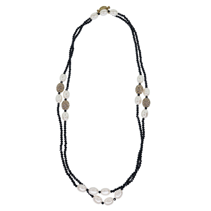 HEIDI DAUS®"Ease & Elegance" Beaded Crystal Toggle Necklace HEIDI DAUS®