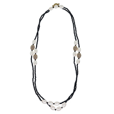 HEIDI DAUS®"Ease and Elegance" Beaded Crystal Toggle Necklace