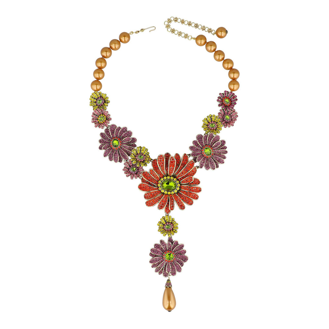 Gerber Daisy Crazy Crystal necklace | Heidi Daus – HEIDI DAUS®
