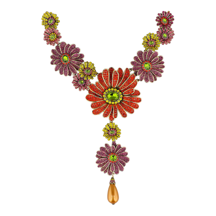 Gerber Daisy Crazy Crystal necklace | Heidi Daus – HEIDI DAUS®