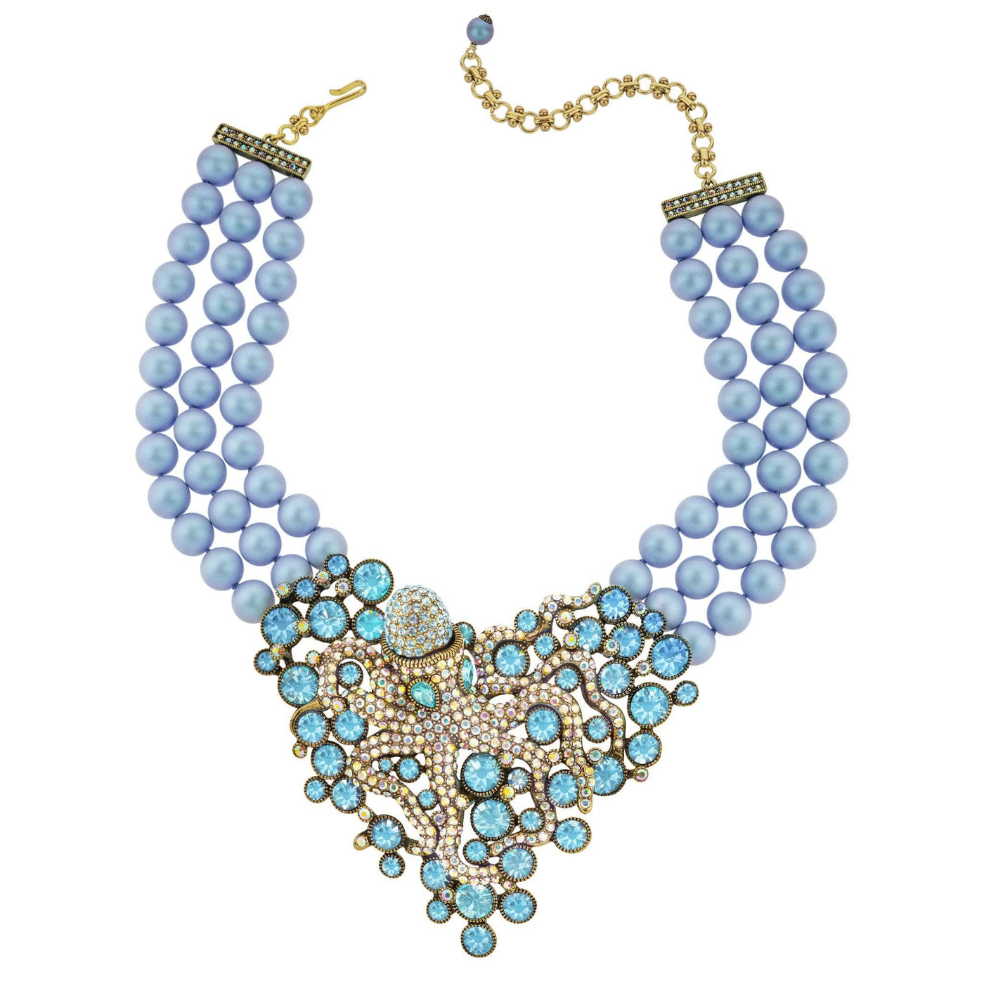 HEIDI DAUS®"Guardian Of The Deep" Beaded Crystal Octopus Necklace