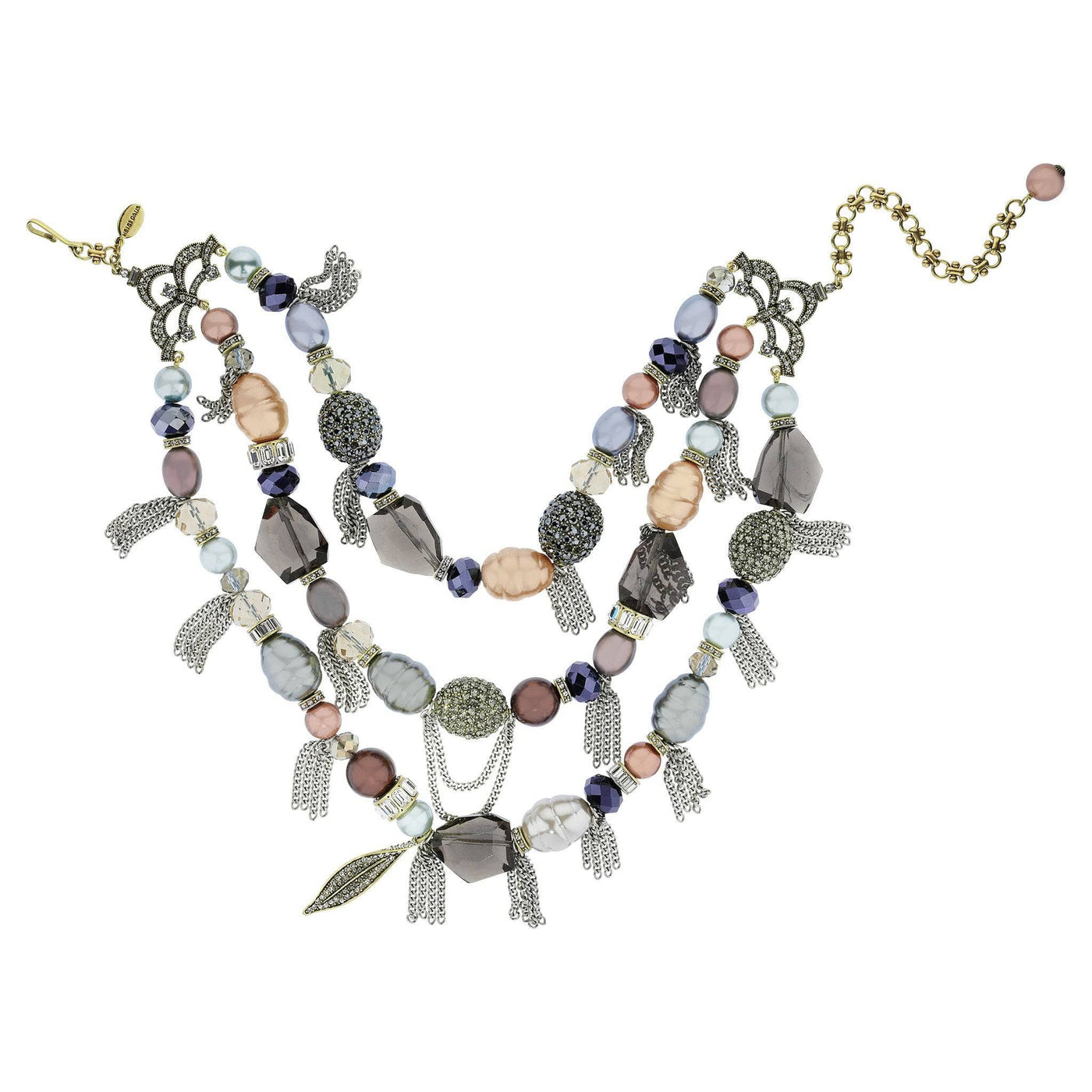 HEIDI DAUS®"Unbroken" Beaded Crystal Multi-Station Necklace