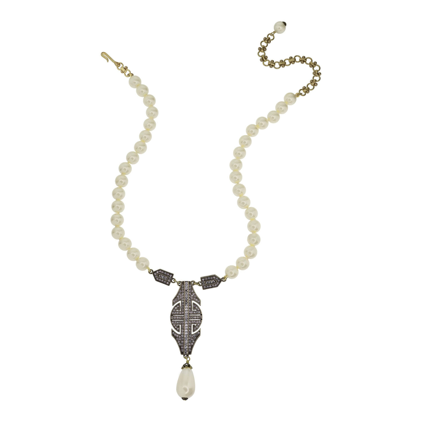 HEIDI DAUS®"Classic Style" Beaded Crystal Deco Necklace