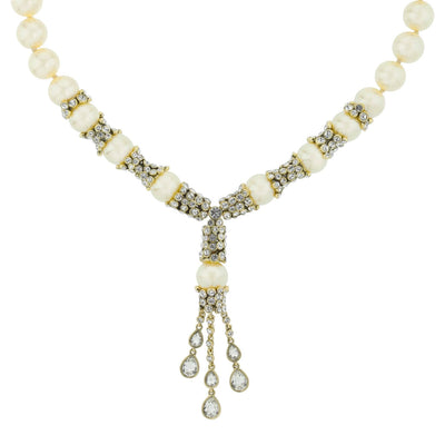 Heidi Daus®"Elegant Tear Drop" Beaded Crystal Necklace