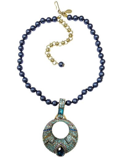 Heidi Daus®"Sparkling Solution" Beaded Crystal Magnetic Enhancer Necklace HEIDI DAUS®