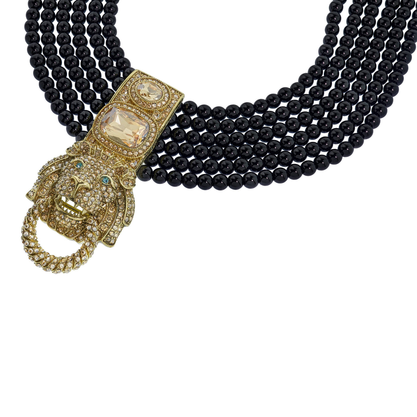 Heidi Daus® "Pride Of The Jungle" Beaded Crystal Lion Necklace