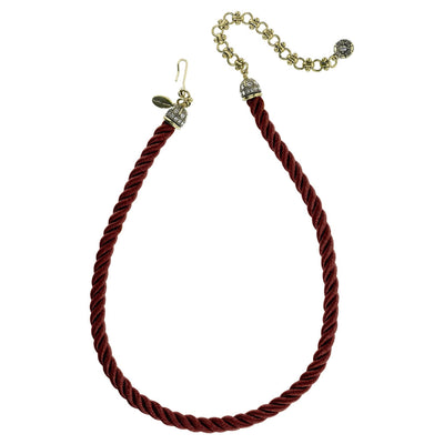 Heidi Daus®"Elegant Essentials" Pin Enhancer Cord Necklace