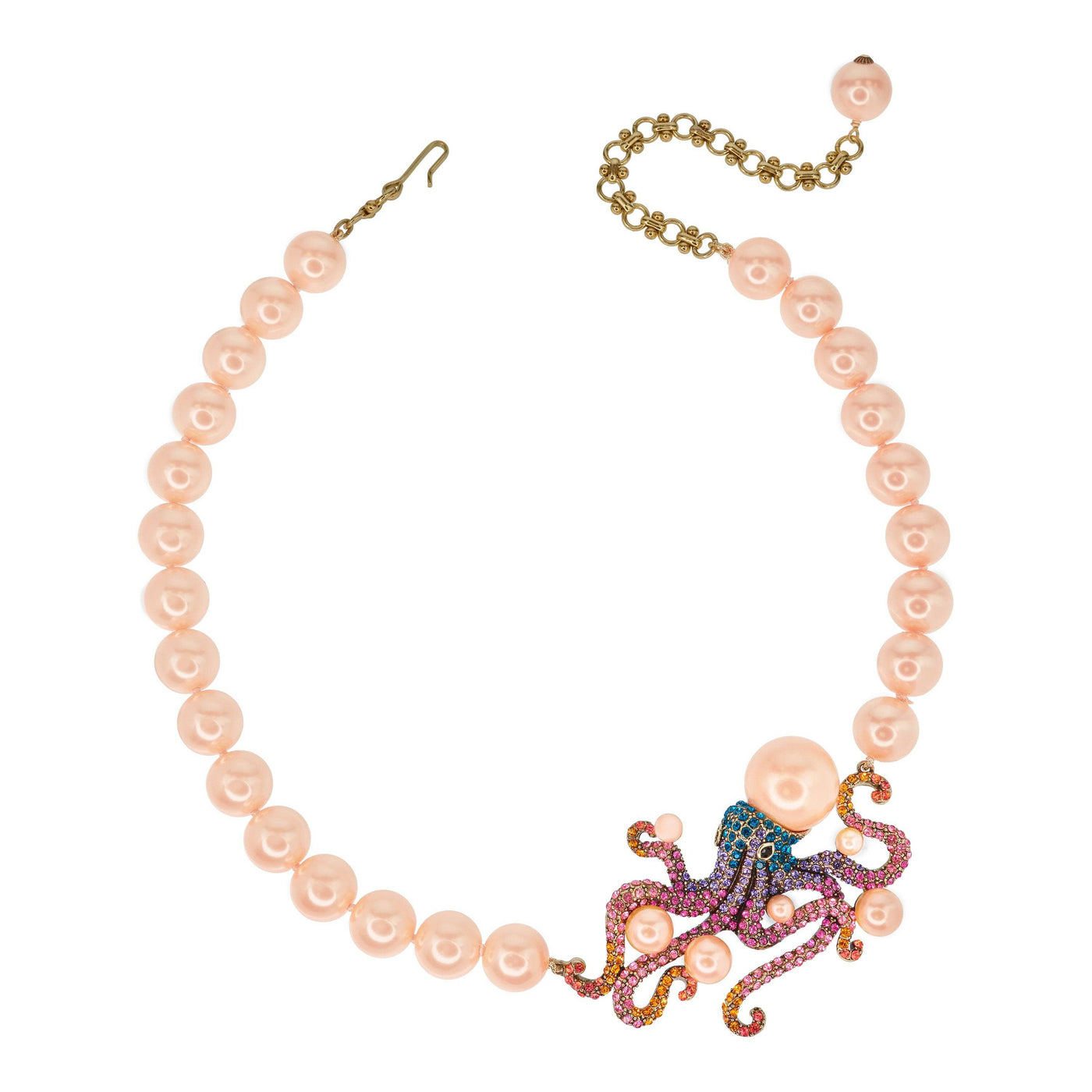 HEIDI DAUS®"Squidley Didley" Beaded Crystal Octopus Necklace