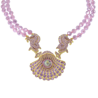 Heidi Daus®"Ornament Of The Sea" Beaded Crystal Seahorse Necklace