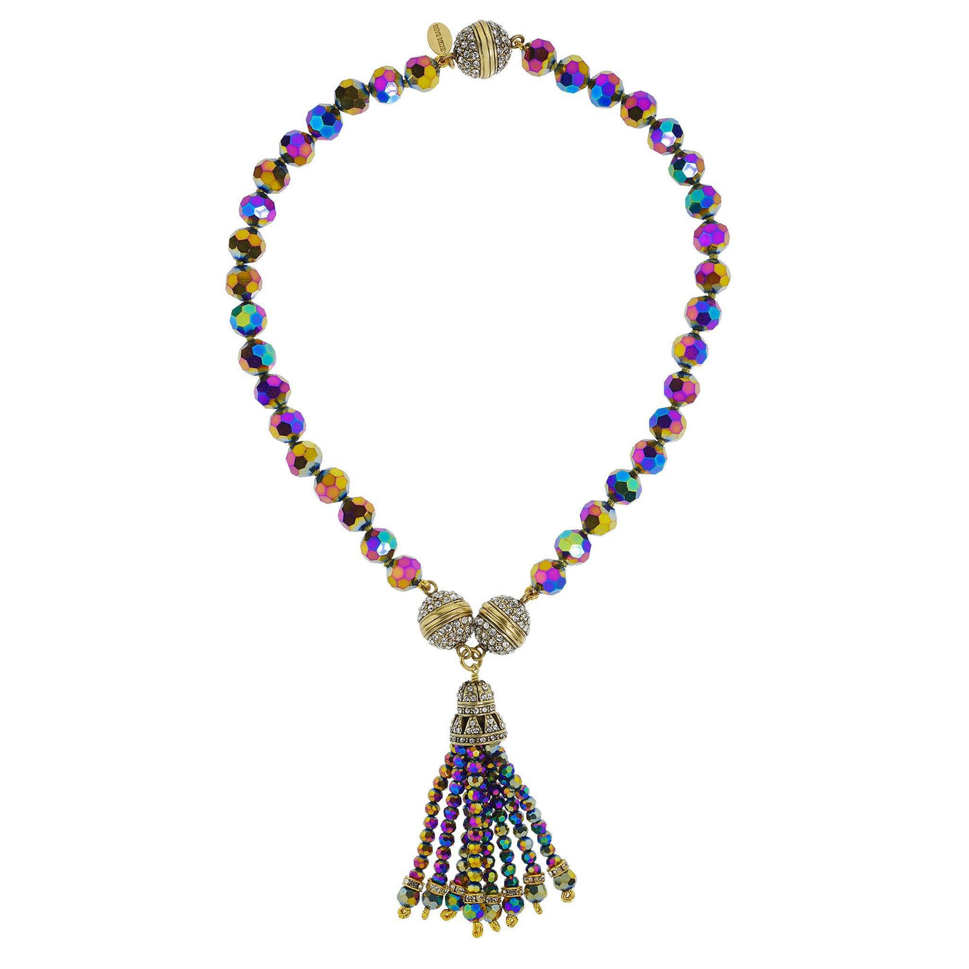 Heidi Daus®"Endless Possibilities" Crystal Beaded Tassel Necklace