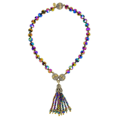 Heidi Daus®"Endless Possibilities" Crystal Beaded Tassel Necklace