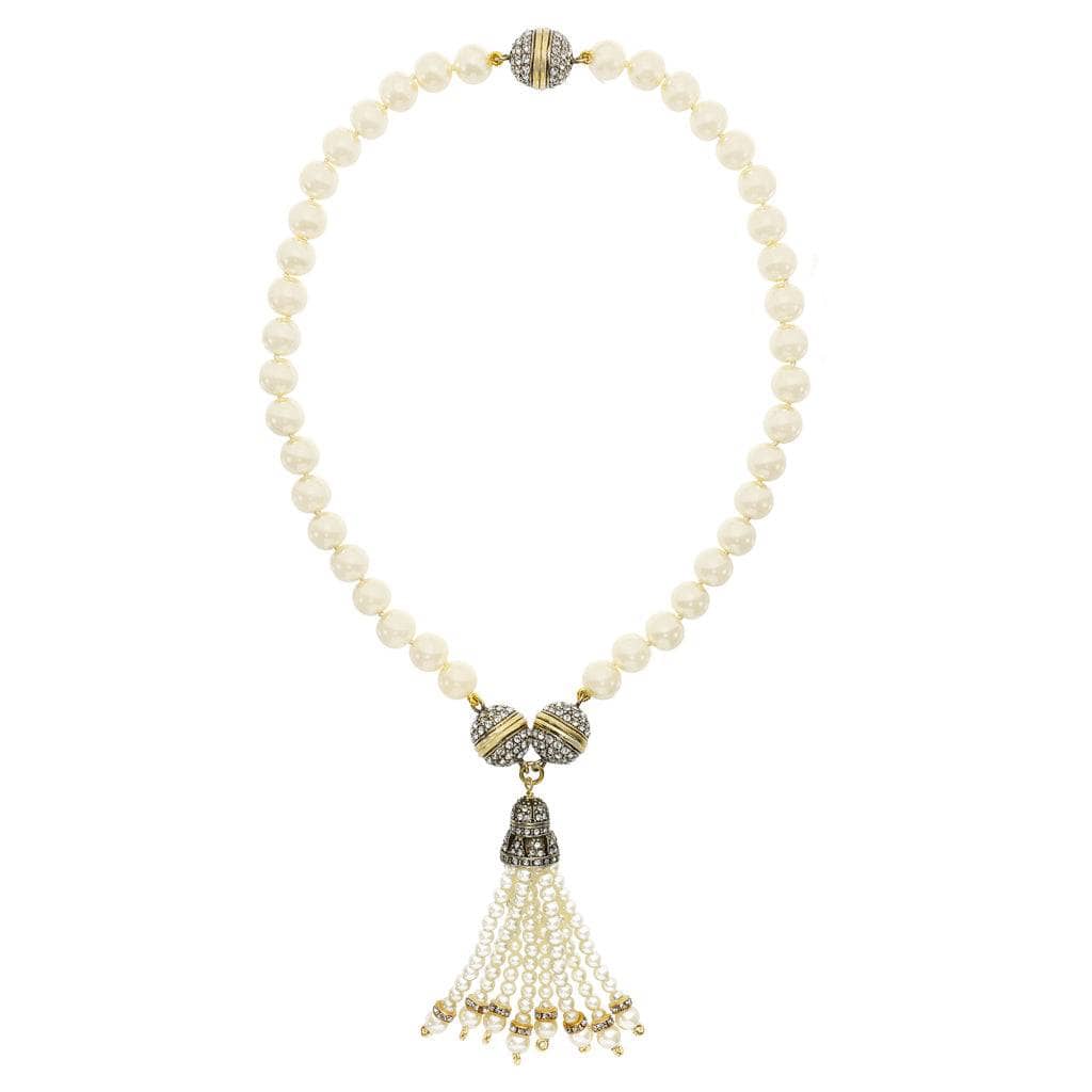 Heidi Daus®"Endless Possibilities" Crystal Beaded Tassel Necklace