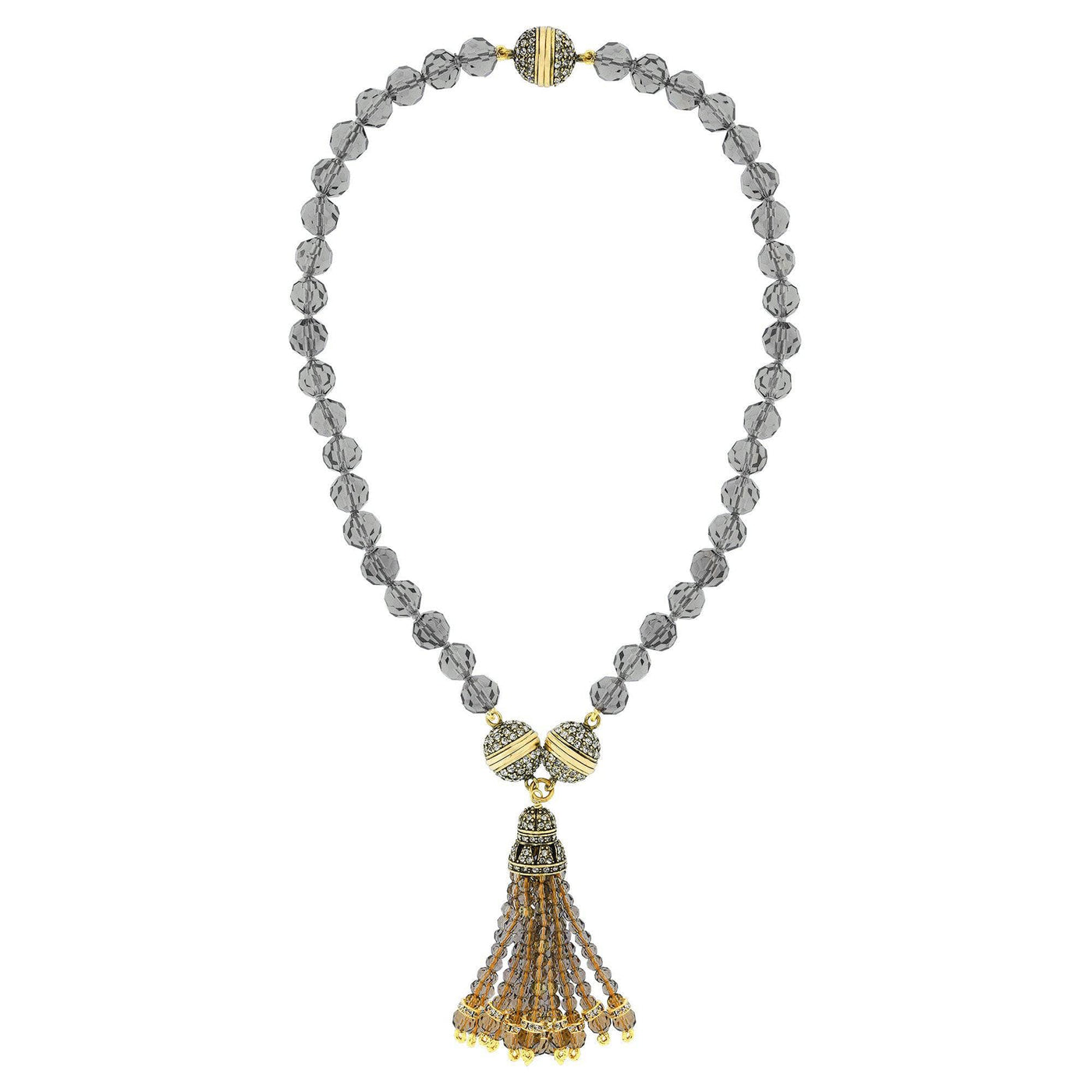Heidi Daus®"Endless Possibilities" Crystal Beaded Tassel Necklace