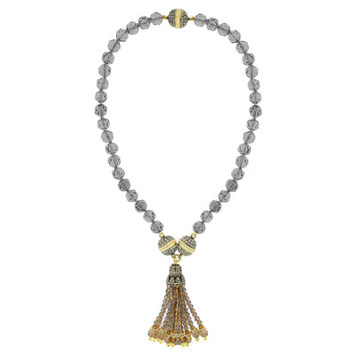 Heidi Daus®"Endless Possibilities" Crystal Beaded Tassel Necklace