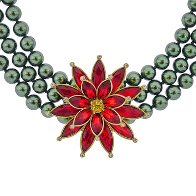 HEIDI DAUS®"Marquis Magic" Beaded Crystal Floral Necklace