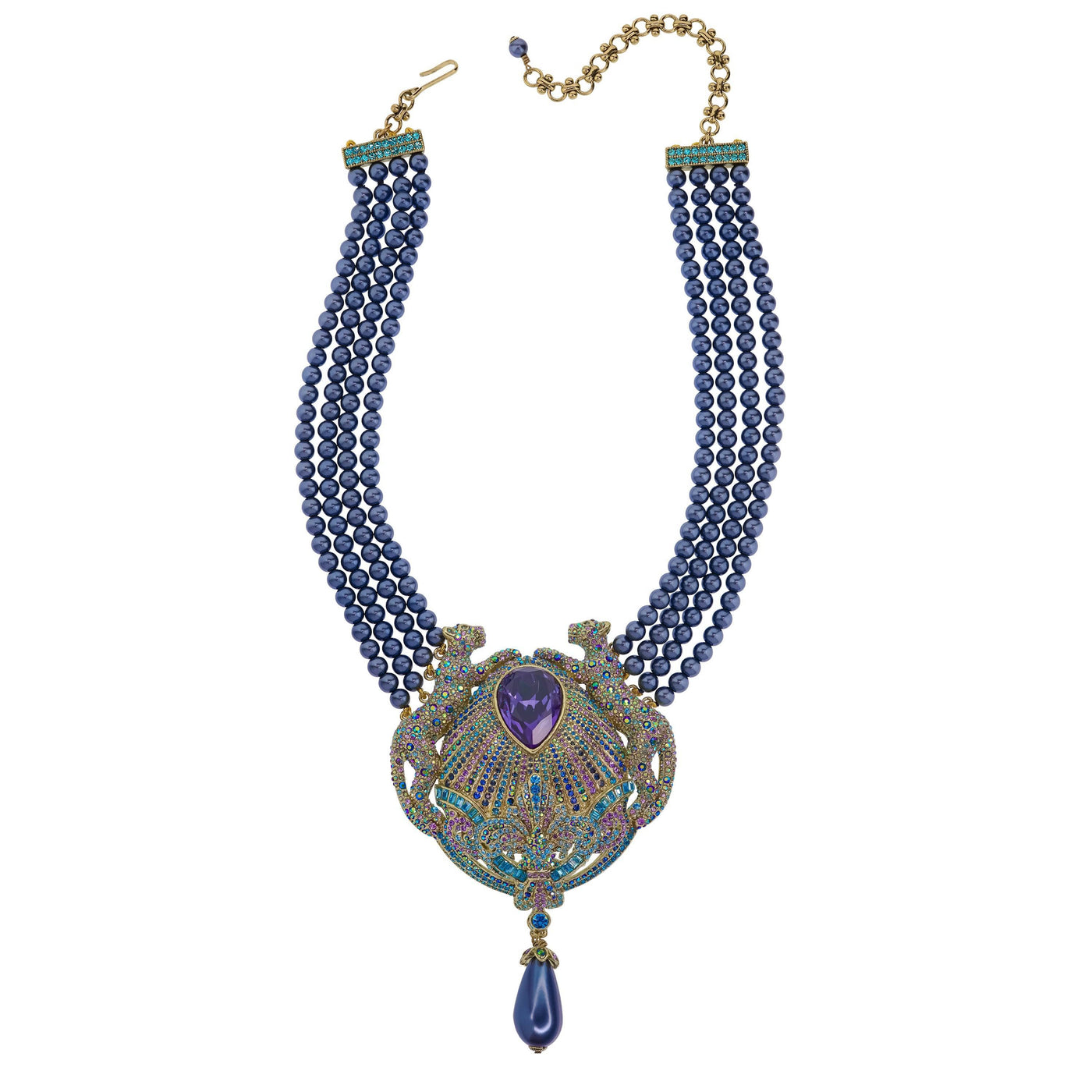 Heidi Daus®"Fierce And Fabulous" Beaded Crystal Tiger Necklace