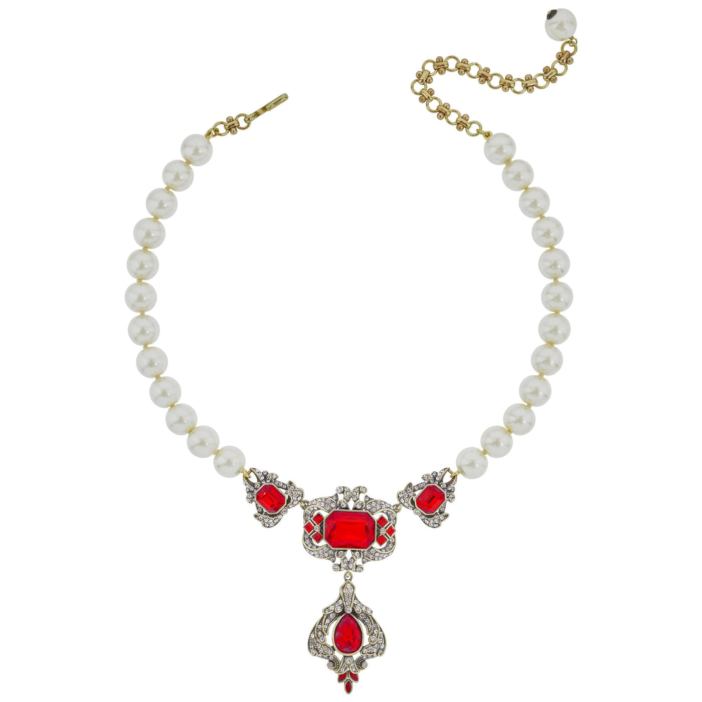 Heidi Daus®"Opposites Attract" Crystal Beaded Deco Necklace