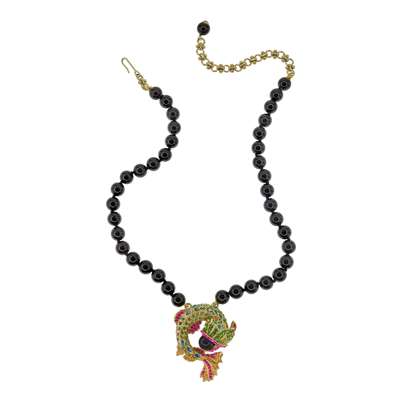 HEIDI DAUS®"Very Fancy Koi" Beaded Crystal Koi Necklace