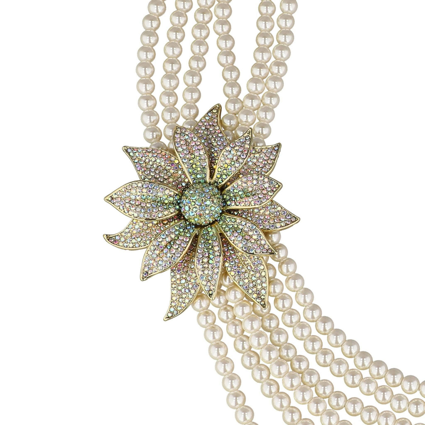 HEIDI DAUS®"Holiday Wishes" Floral Holiday Necklace