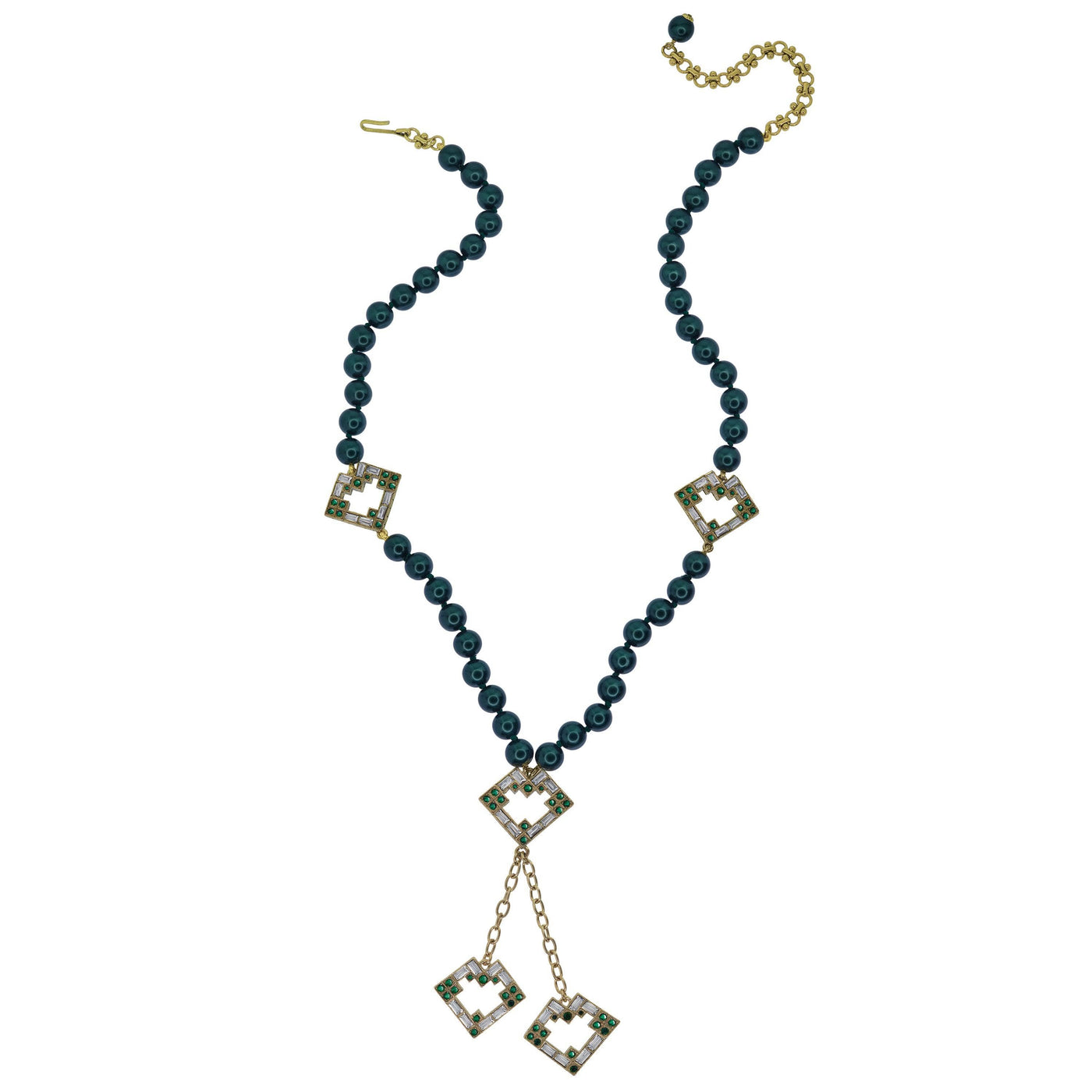 Heidi Daus®"Delicate Deco" Beaded Crystal Deco Necklace