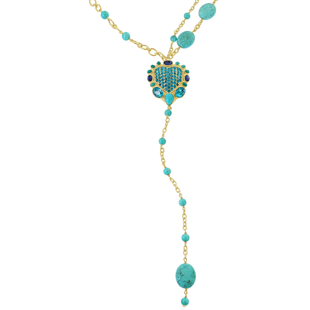 Heidi Daus®"Santa Fe" Beaded Crystal Heart Necklace HEIDI DAUS®