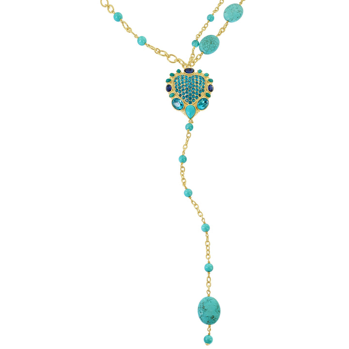 Heidi Daus®"Santa Fe" Beaded Crystal Heart Necklace HEIDI DAUS®