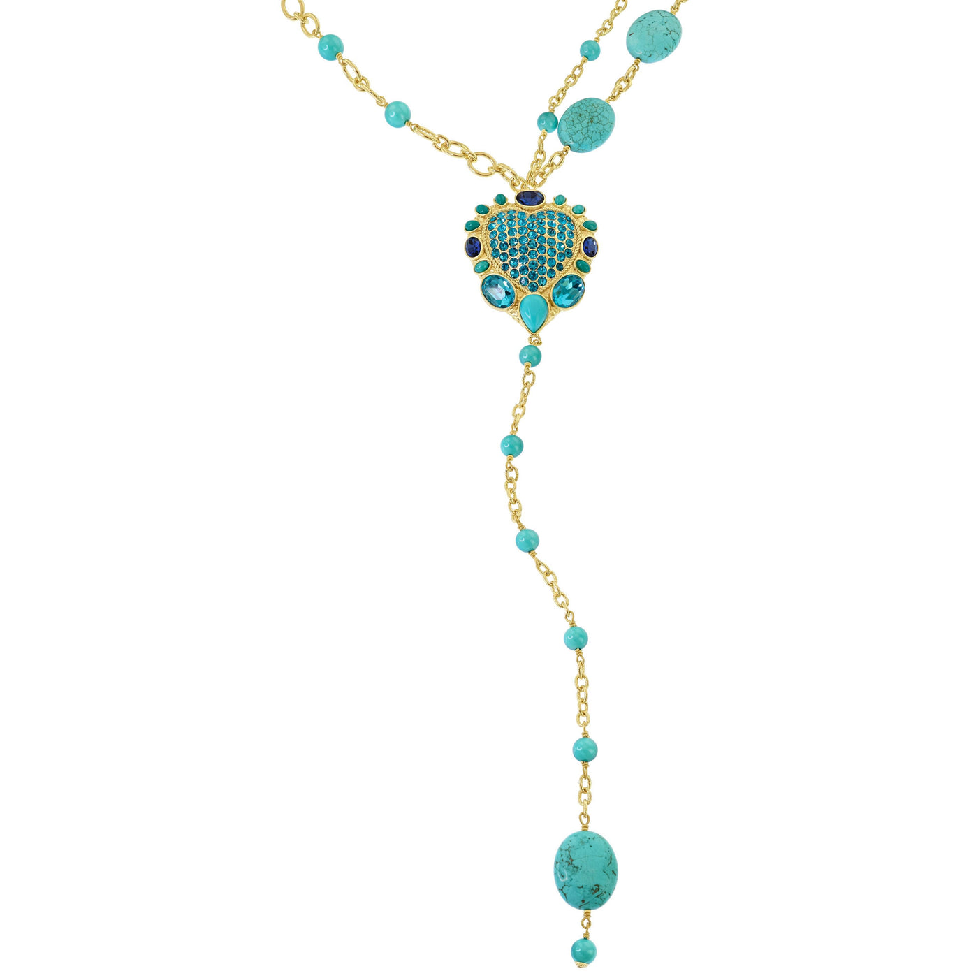Heidi Daus®"Santa Fe" Beaded Crystal Heart Necklace