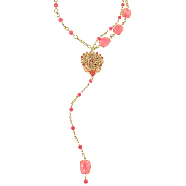 Heidi Daus®"Santa Fe" Beaded Crystal Heart Necklace HEIDI DAUS®