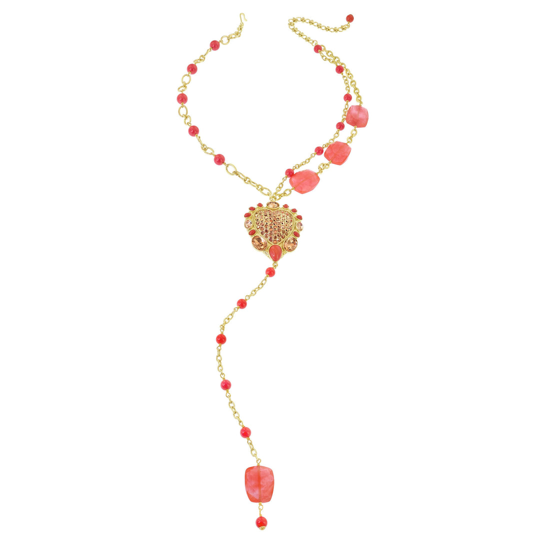 Heidi Daus®"Santa Fe" Beaded Crystal Heart Necklace HEIDI DAUS®
