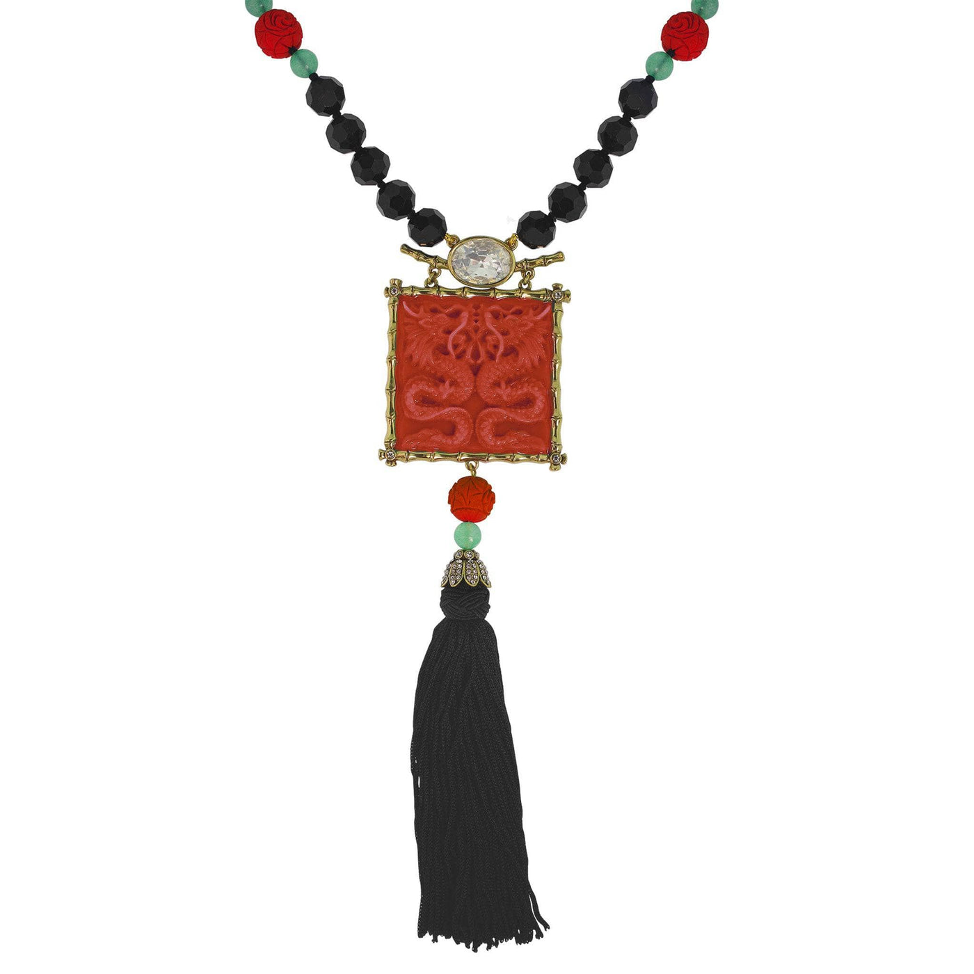 HEIDI DAUS® "Lots of Luck Dragon" Beaded Crystal Dragon Necklace