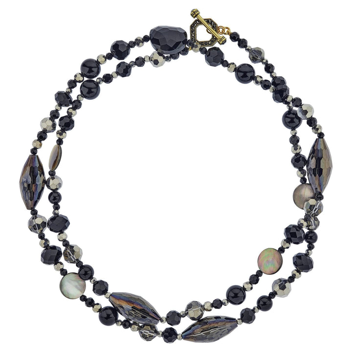HEIDI DAUS®"Gal's Just Want To Have Fun" Beaded Crystal Toggle Necklace HEIDI DAUS®