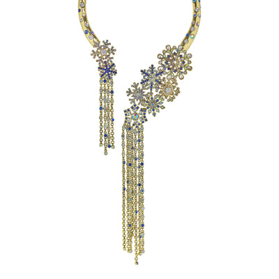 Heidi Daus®"Lumi" Crystal Collar l Snowflake Necklace