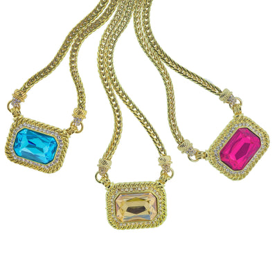 HEIDI DAUS®"Out Of The Box" Chain Crystal Necklace