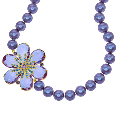 HEIDI DAUS®"La Dolce Vita" Beaded Crystal Floral Necklace