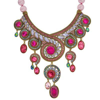 HEIDI DAUS®"Swirl Happy" Beaded Crystal Statement Necklace HEIDI DAUS®