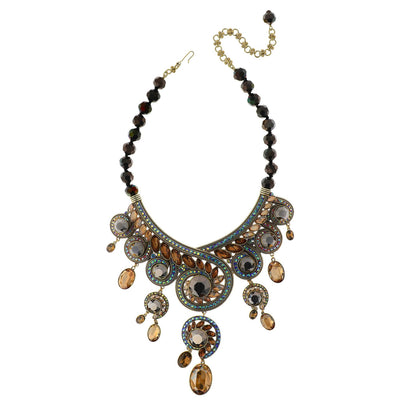 HEIDI DAUS®"Swirl Happy" Art Deco Statement Necklace