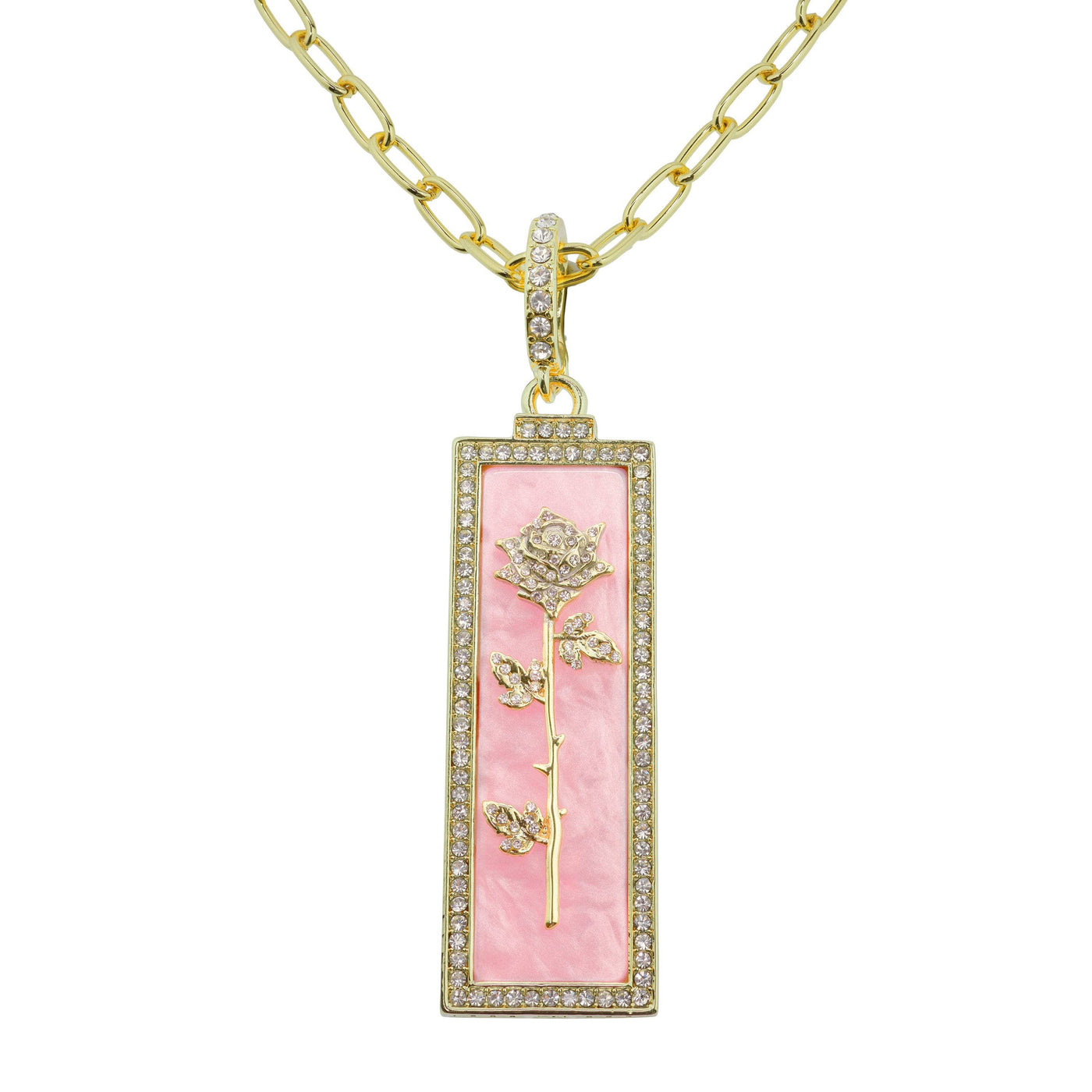 Heidi Daus®"Flower Of The Moment" Crystal & Enamel Chain Enhancer Floral Necklace