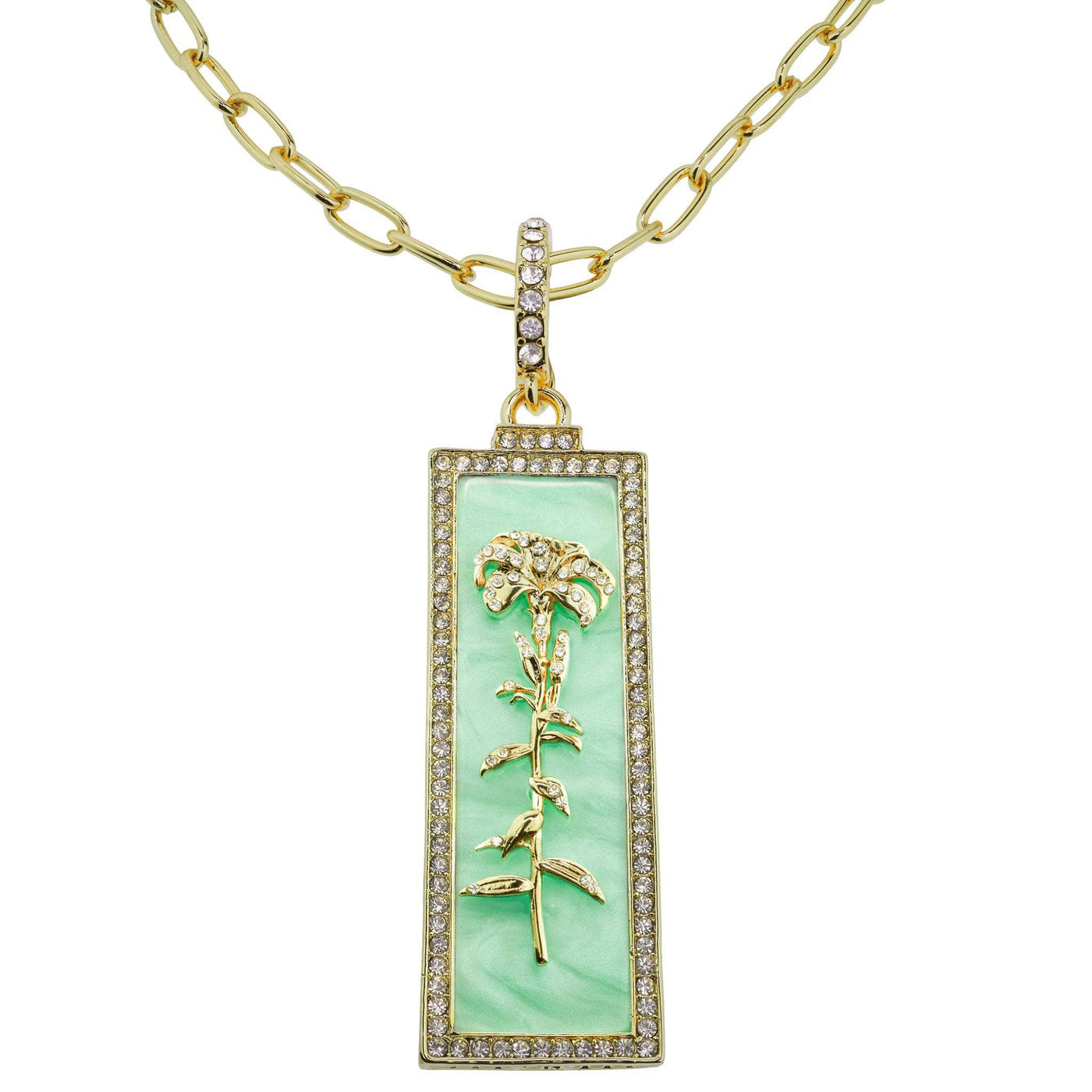 Heidi Daus®"Flower Of The Moment" Crystal & Enamel Chain Enhancer Floral Necklace