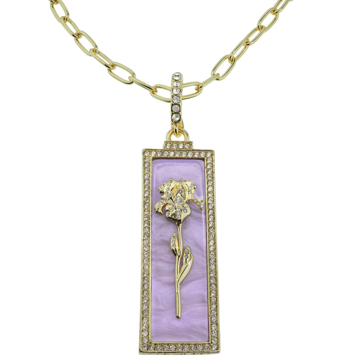 Heidi Daus®"Flower Of The Moment" Crystal & Enamel Chain Enhancer Floral Necklace