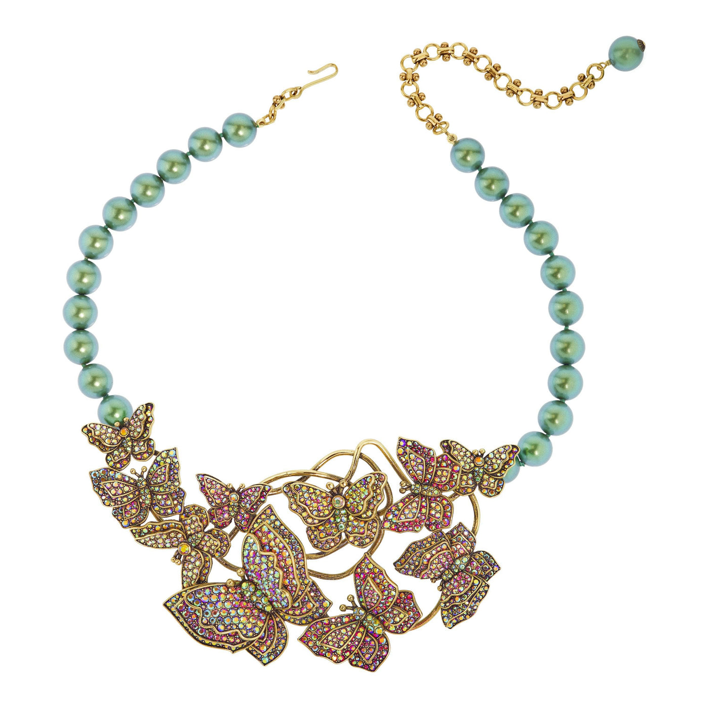 HEIDI DAUS® "Butterfly Ballet" Beaded Crystal Butterfly Necklace