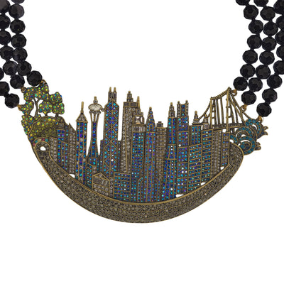 Heidi Daus® "Skyline Drive" Beaded Crystal Sparklescape Necklace