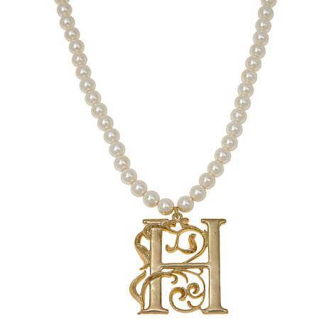 HEIDI DAUS®"Illuminating Letters" Beaded Initial Necklace
