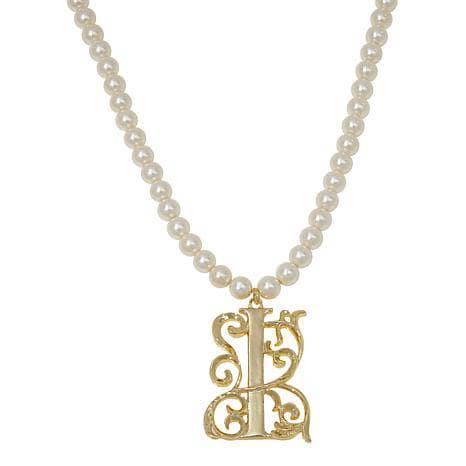 HEIDI DAUS®"Illuminating Letters" Beaded Initial Necklace
