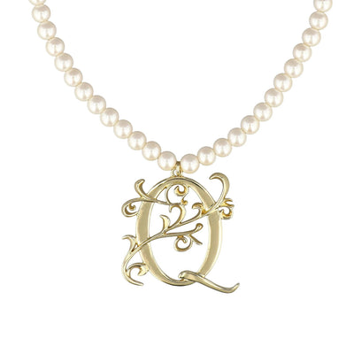 HEIDI DAUS®"Illuminating Letters" Beaded Initial Necklace